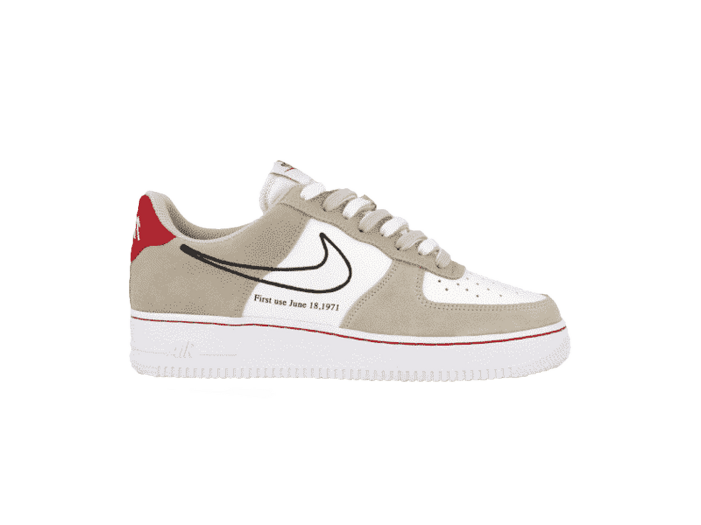 Air Force 1 Light Sail Red