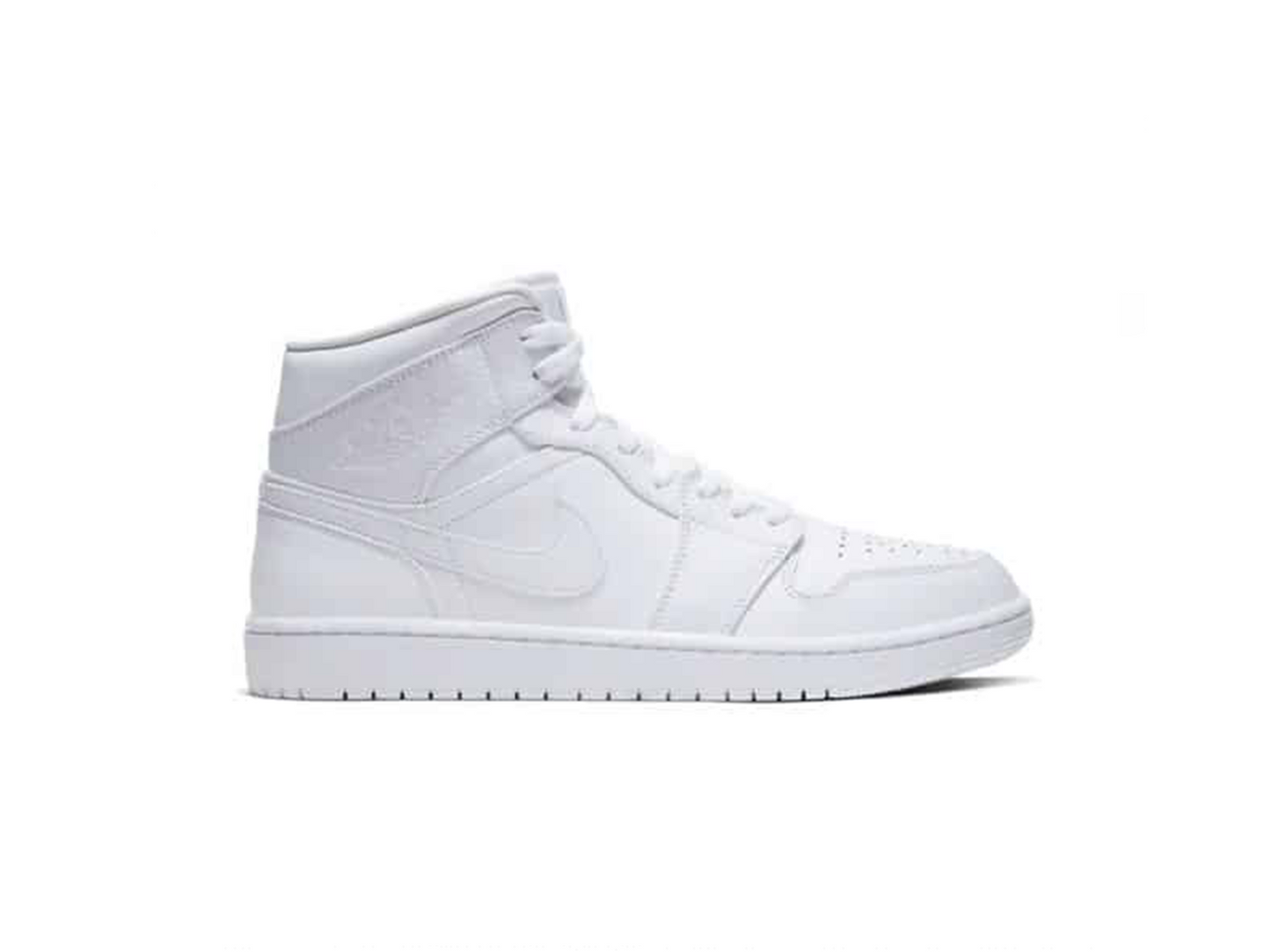 Jordan 1 Mid Triple White